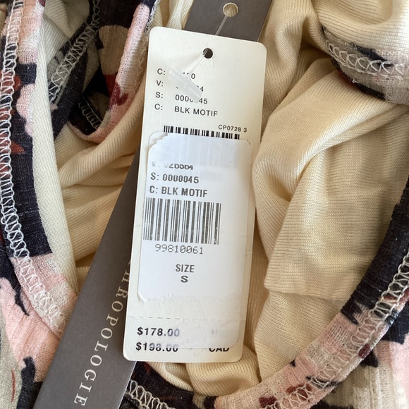 Anthropologie Sleeveless Cutout Slim Column Midi Dress Black Floral NEW Small - Picture 13 of 16